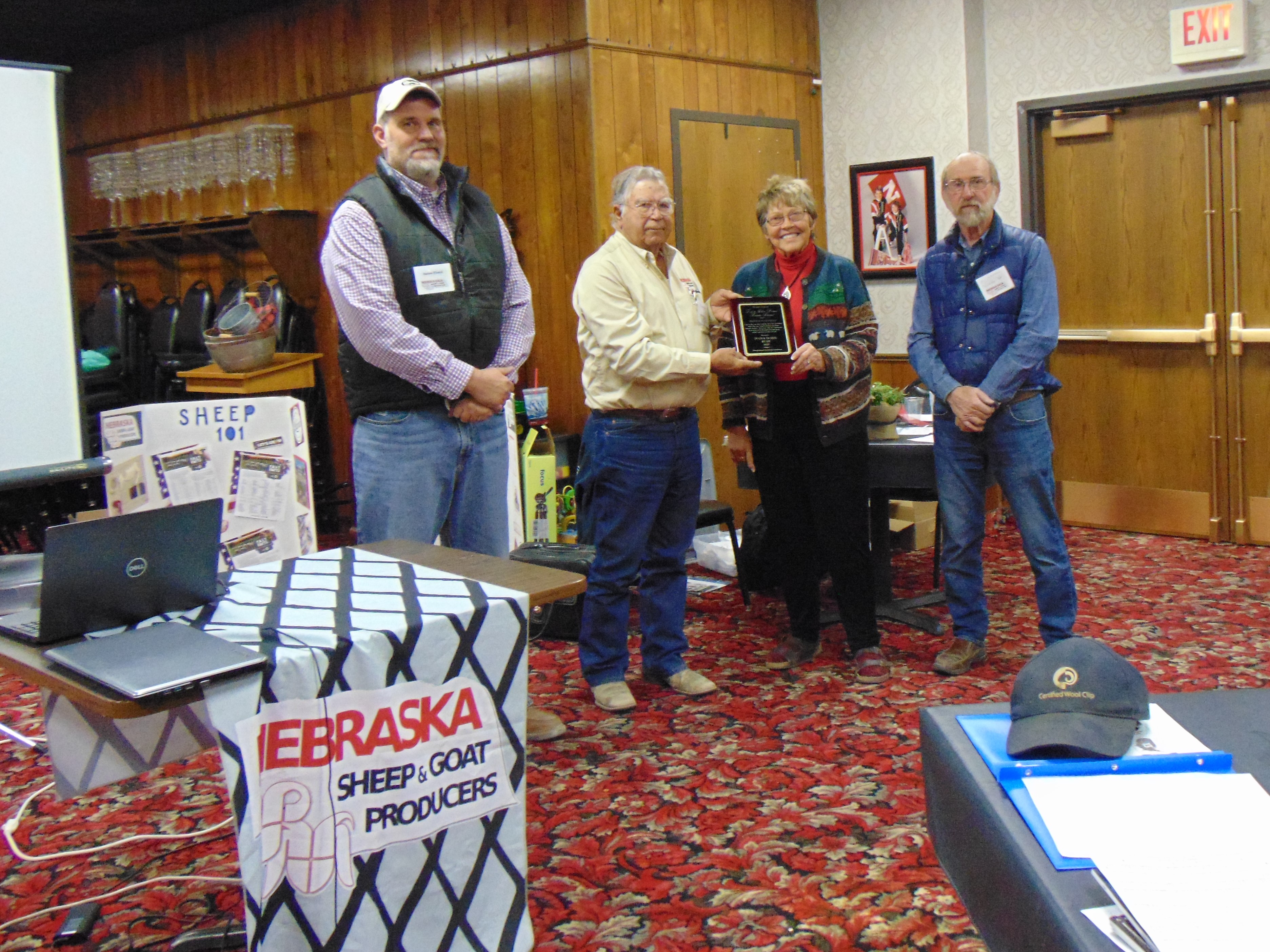 Ivan and Doris Rush Honored By – Nebraska Sheep and Goat Producers
